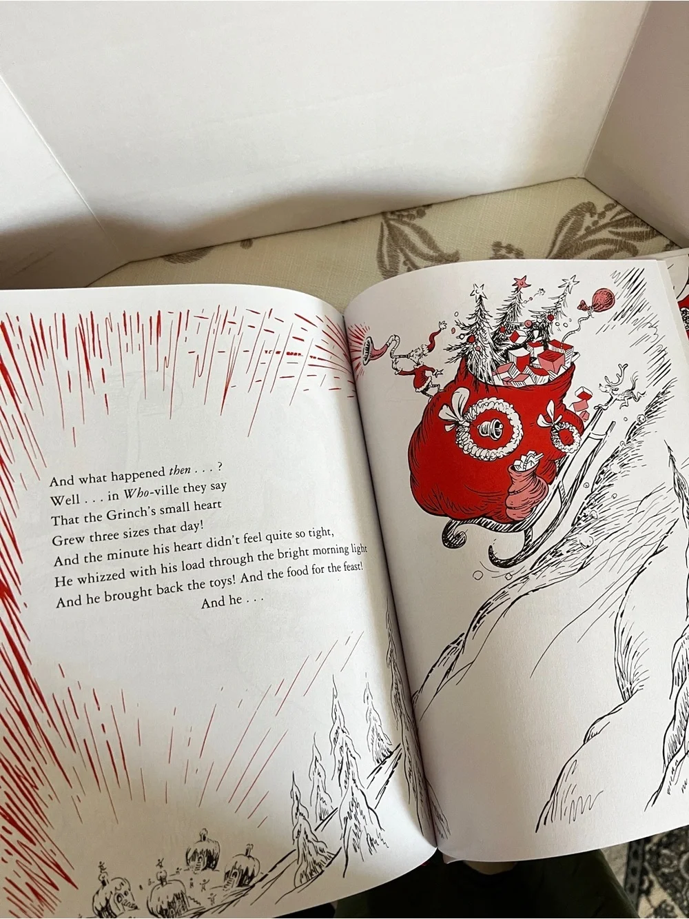 How the Grinch Stole Christmas! hardcover book by Dr. Seuss Size 11” x 8”
